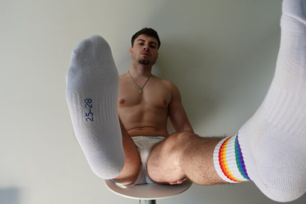 Chaussettes Blanche Taille unique – Image 4